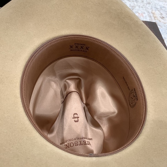 NEW STETSON MEN'S 4X BROKEN BOW BUFFALO FELT COWBOY HAT - Picture 8 of 8